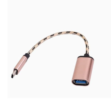 Coms hdmi젠더 USB 3.1 C타입 to 2.0 OTG 젠더 로즈골드 15cm