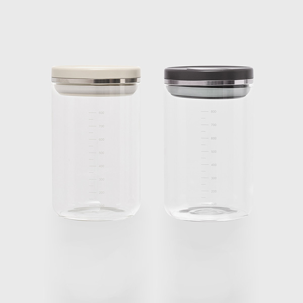 코드리빙 고봉규산 내열유리 원터치 밀폐용기 800ml 2색상 택1 - 상품 이미지