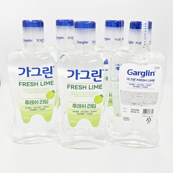가그린 라임 구강청결제 750ml x 6개 +100ml - 상품 이미지