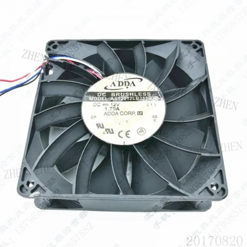 Y FOR AS12012LB389B00 12038 DC12V 1.7A 12CM 냉각팬