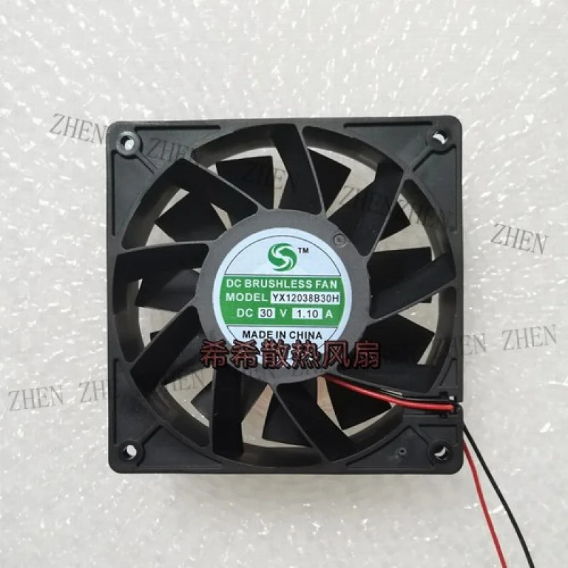 Y 브러시리스 팬DC 모델 YX12038B30H DC30V 12038 12CM 2선식 냉각팬