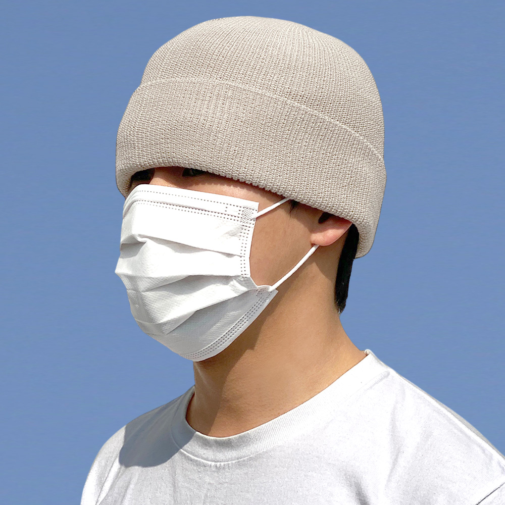 61cm 빅사이즈 아에르 여름 비니 니트 대두 모자 남자 여자 무지 봄 커플 골무 숏 이미지 7