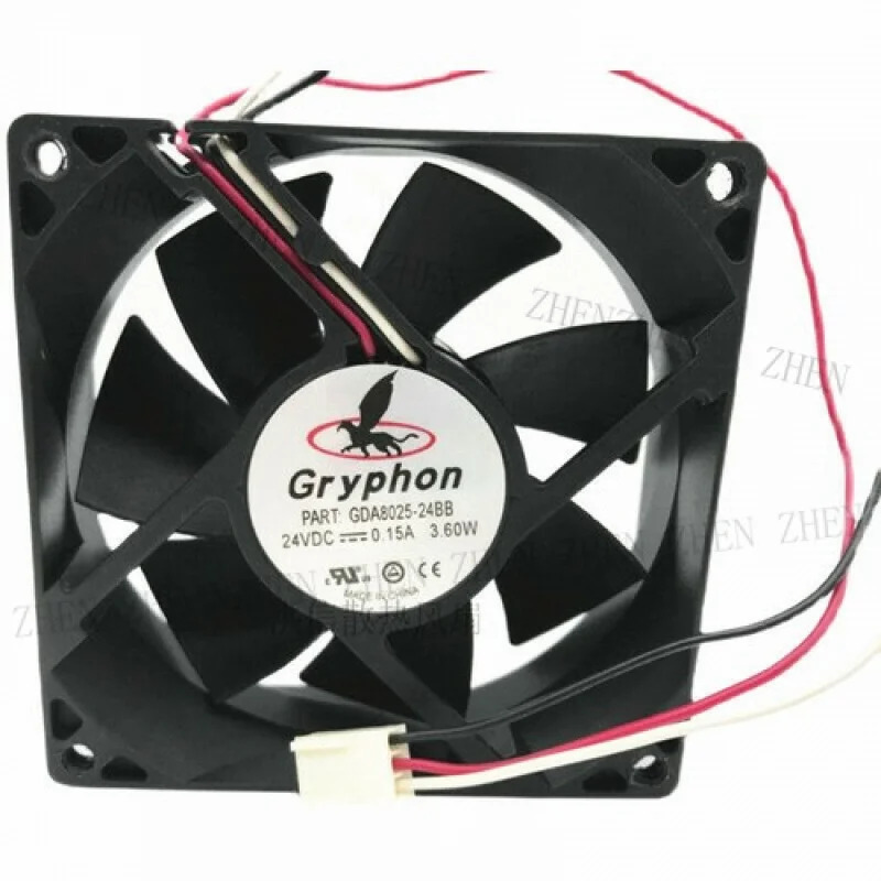 그리폰 GDA8025-24BB 8025 24V 0.15A 8CM 전력 증폭기 냉각팬Y