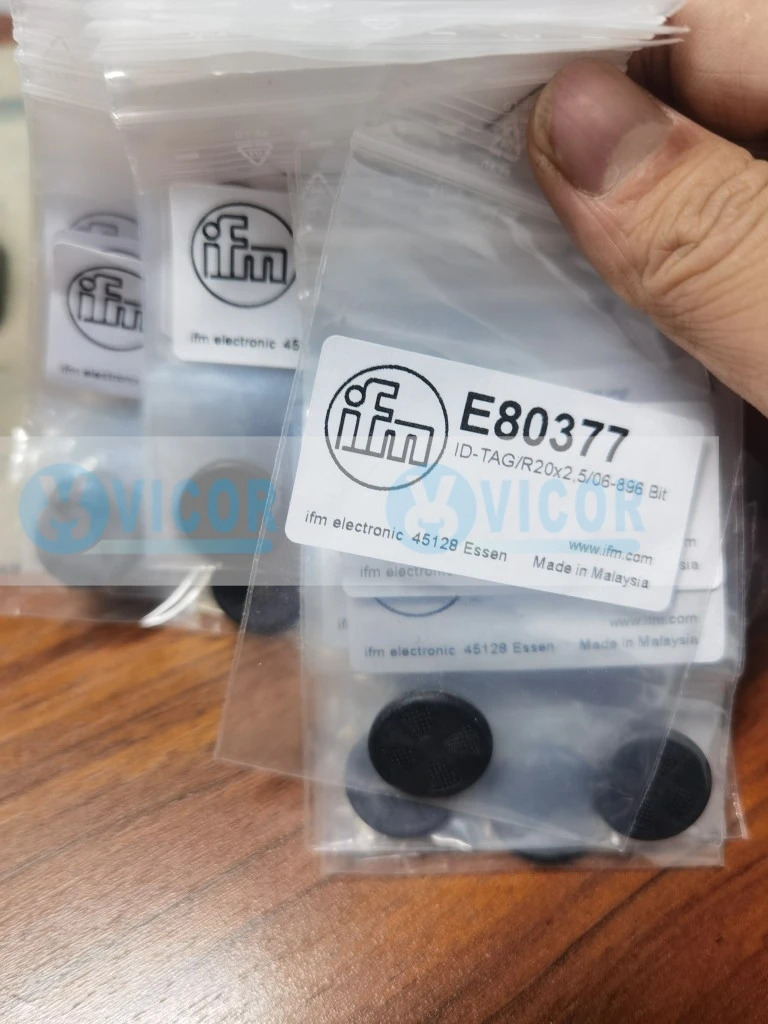 IFM 센서 E80377 RFID 트랜스폰더 ISO 15693 13.56 MHz UID 8바이트 고유 시리얼 28블록 4바이트