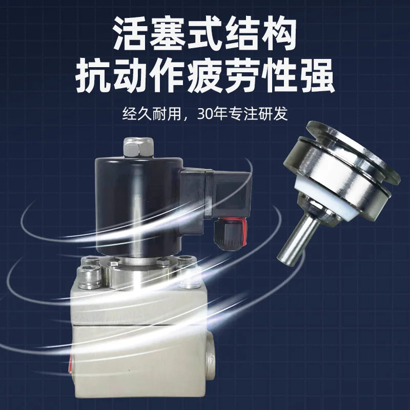 고압 솔레노이드 밸브16 20mpa 346분 1인치 2파이로트 스테인리스 스틸 상시 닫힘/개방 공장