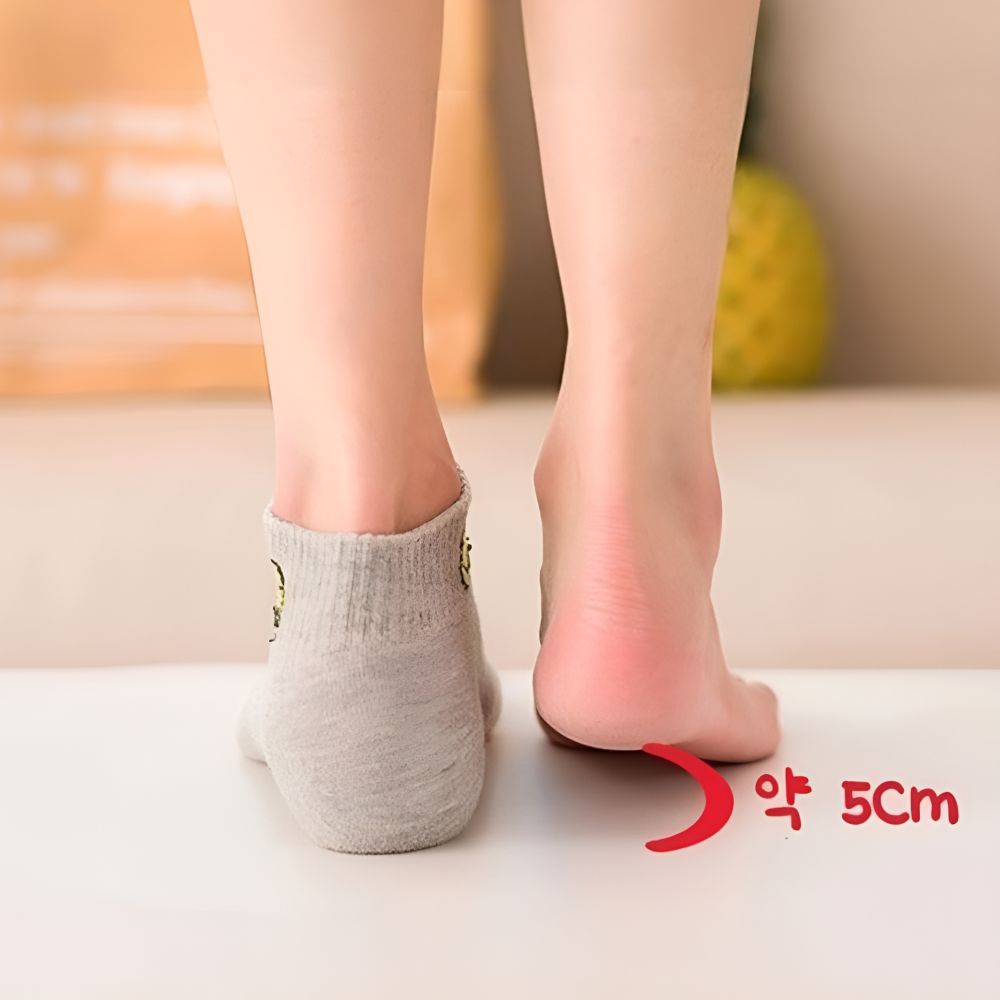 신는깔창 키높이양말 통풍깔창 남자키높이 뒤꿈치 5cm - 상세 이미지 2
