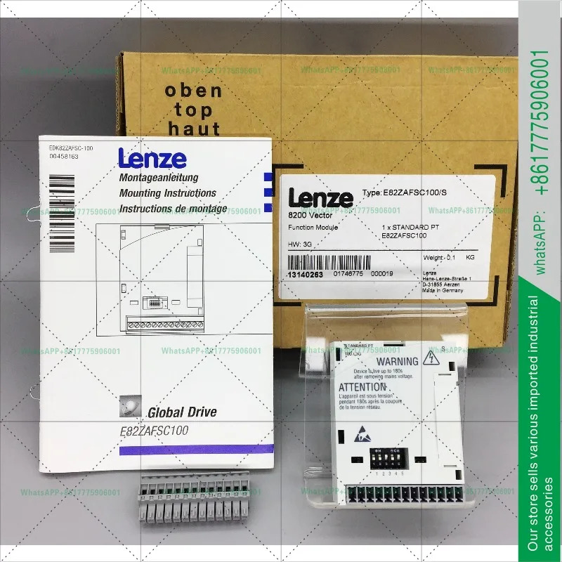 Lenze8200 시리즈 인버터 모듈 IO E82ZAFSC010 000 100