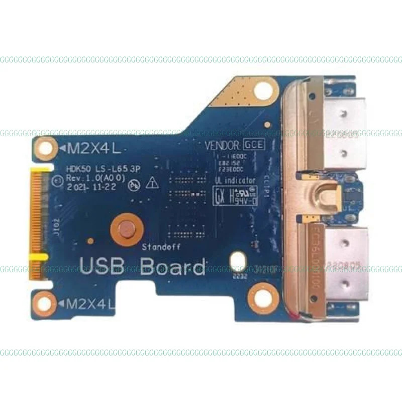 델 G15 5520 5521 G16 7620 USB IO 보드 모듈DD 신품형 HDK50 LS-L653P 0KXF6N