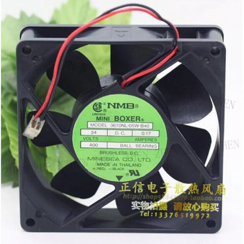 3610NL-05W-B40 냉각팬 92x92x25mm 24V DC 2선Y 1