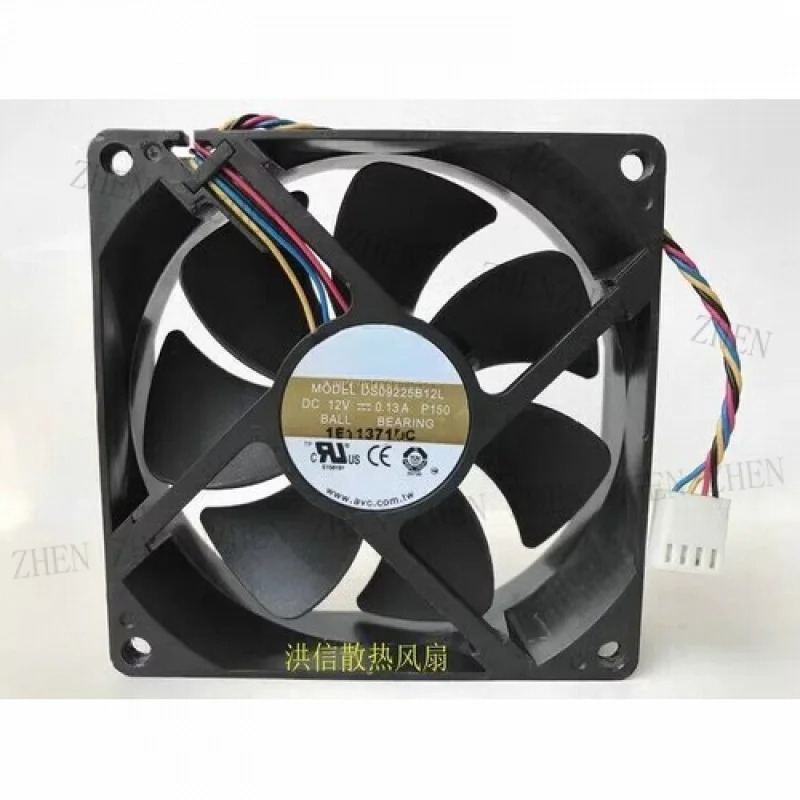 Y 9225 DS09225B12L DC12V 0.13A 92x92x25MM 4선 PWM 냉각팬