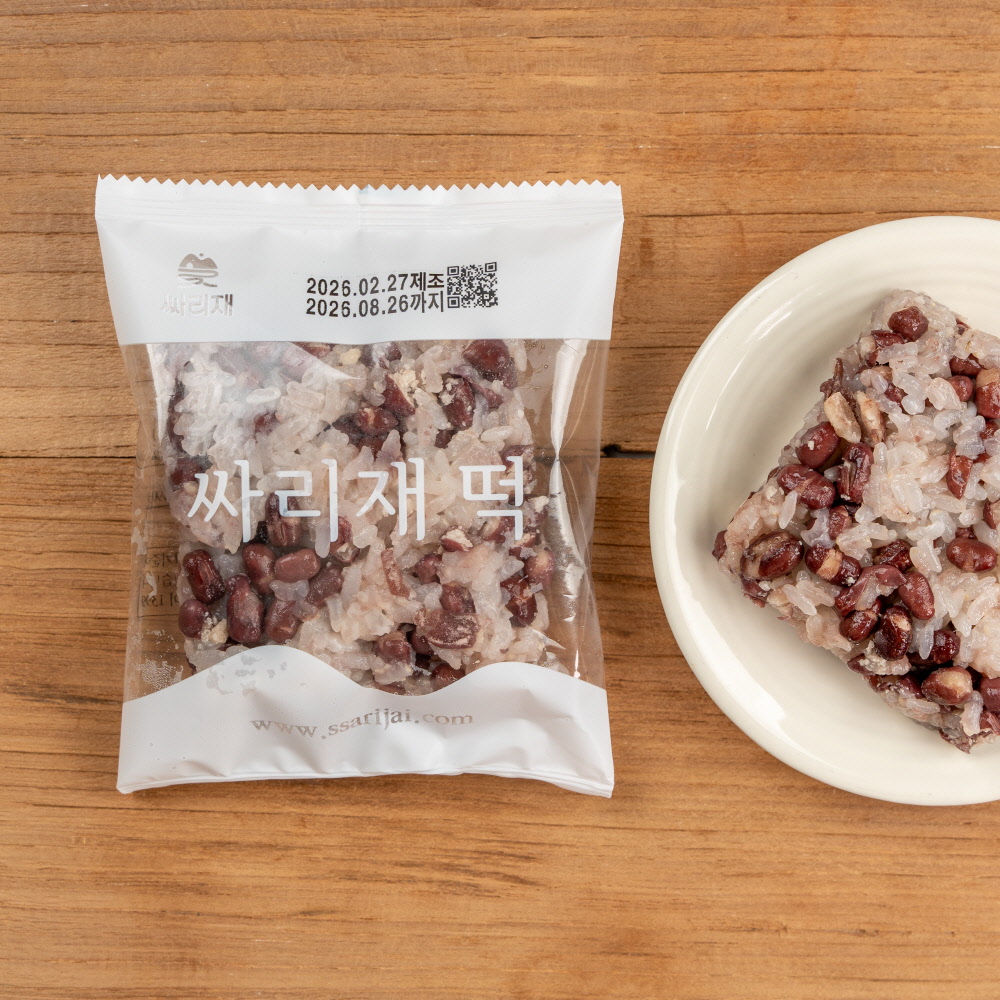 싸리재 국산 팥 찰밥 100g 8봉 냉동 즉석 소포장 찹쌀 이미지 4
