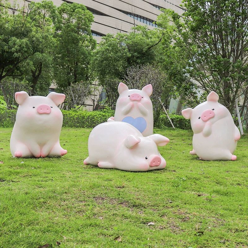 돼지 조형물 야외 소품 조각상 펜션 가든 - 상세 이미지 2