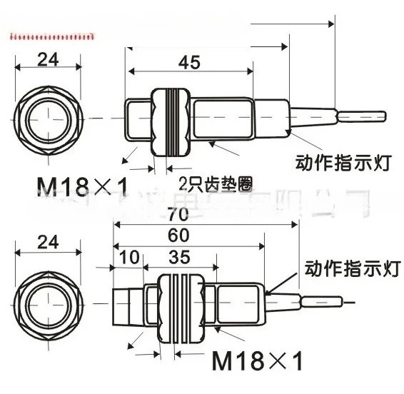 스위치 FA18-8NA 차폐형 M5PB LC KA 금속 센서 M18