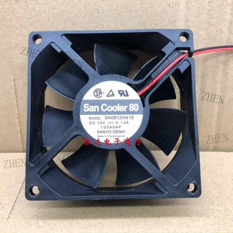 Y for SAN ACE 9A0812H418 DC12V 0.13A 8cm 8025 2선팬