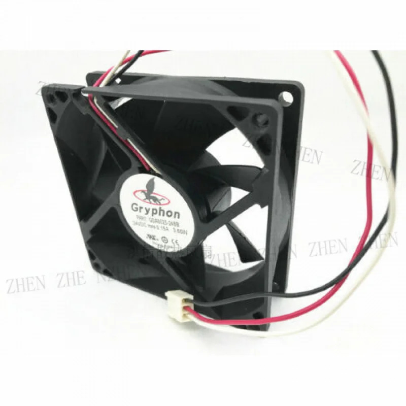 그리폰 GDA8025-24BB 8025 24V 0.15A 8CM 전력 증폭기 냉각팬Y