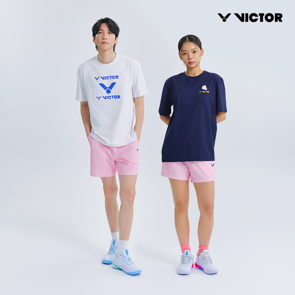 빅터 여성 반바지 숏팬츠 여자 핑크 네이비 배드민턴복 피클볼 VT25APS002F 이미지 6