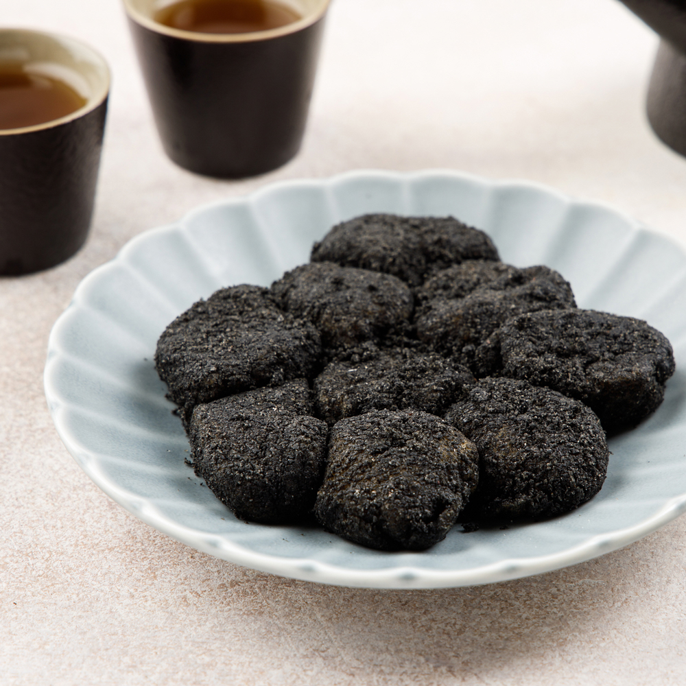 싸리재 찰떡 [ 현미 찹쌀 호박 흑임자 인절미 200g ] 굳지않는 아침대용 맛있는 떡 이미지 2