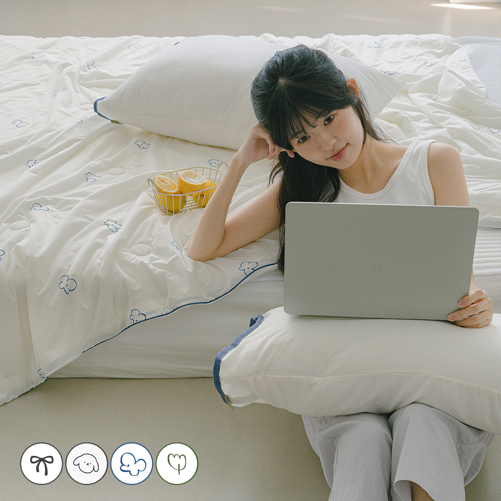 [네이버단독 신상특가] 바자르 냉감 시즈닝 소프트 양면 여름 차렵이불 SS