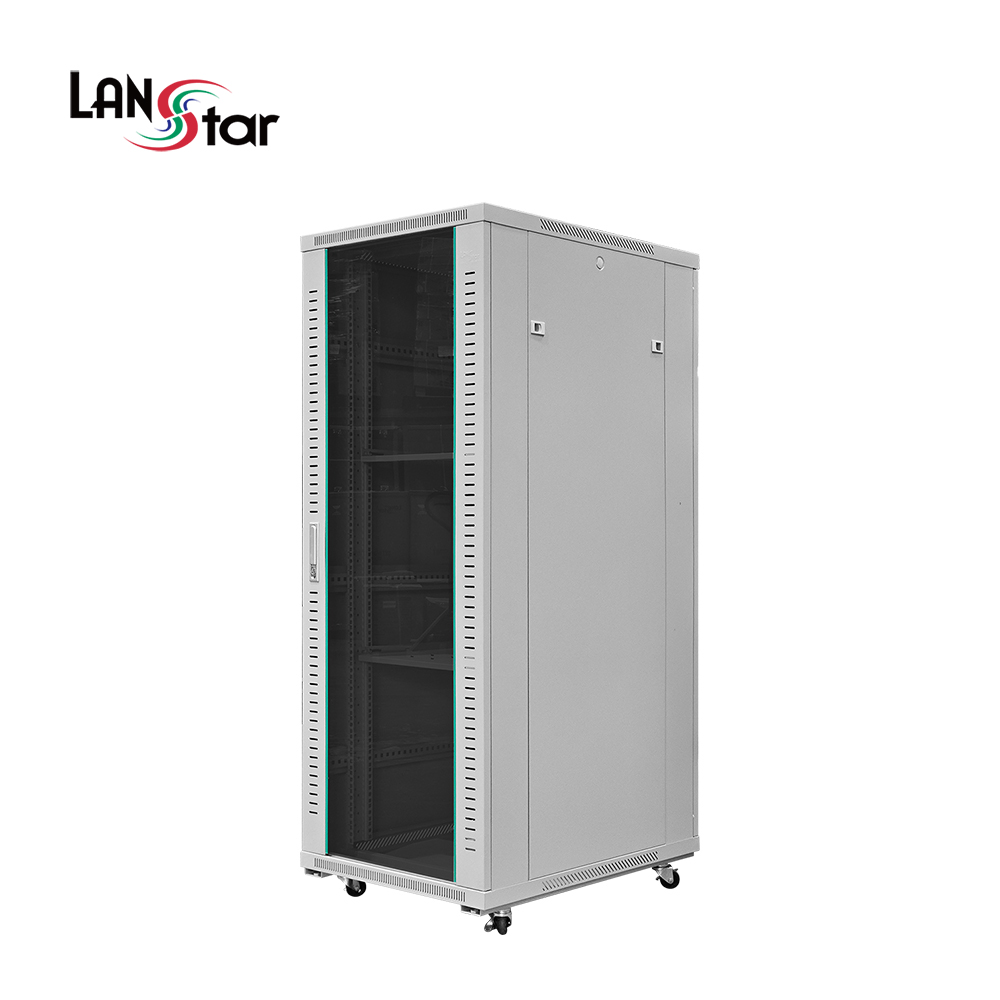 랜스타 LS-1600H 허브랙 아이보리 32U 1600x800x600 통신랙 국제규격 - 상품 이미지
