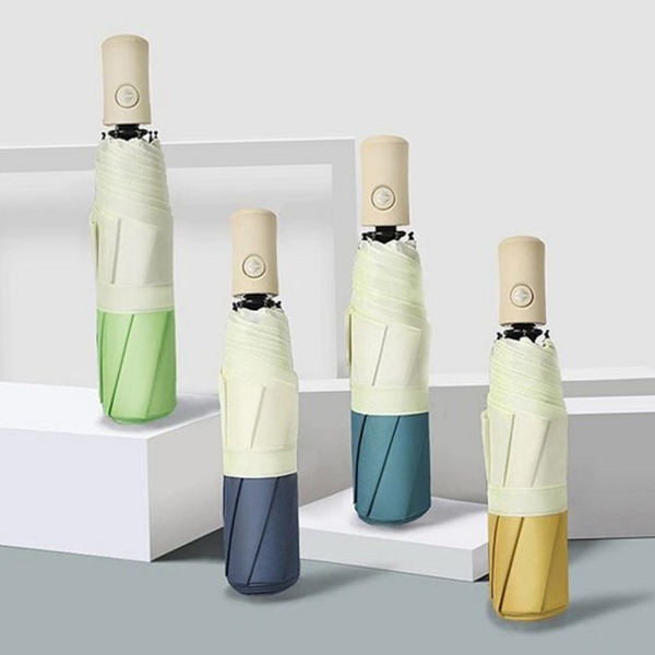 경량 자동 우산 원터치 3단 우산 접이식 데일리 장마철 여성 - 상품 이미지