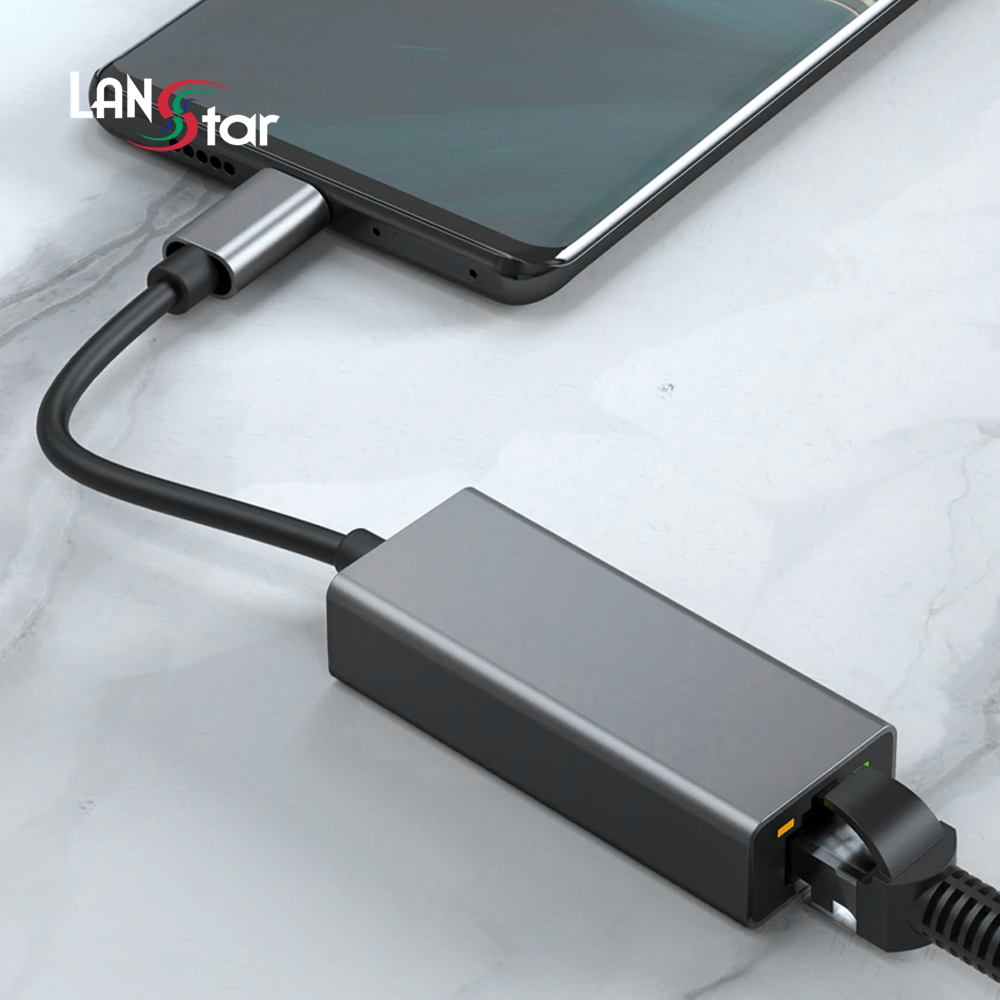 랜스타 USB Type-C 2.0 랜카드 100Mbps 지원 LS-LAN31R - 상품 이미지