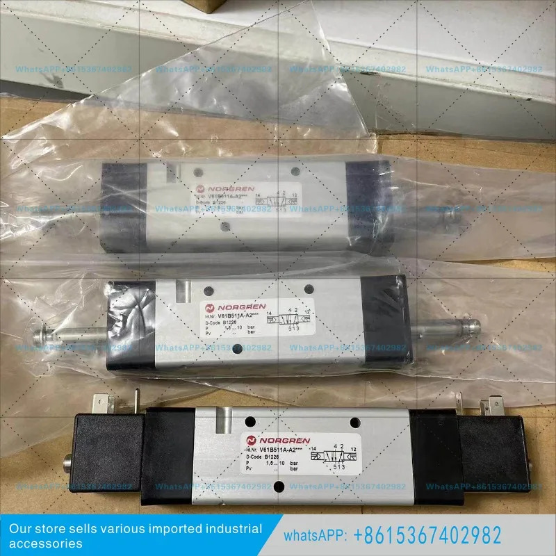 노르그렌 V61B511A-A219J 작동 솔레노이드 밸브 G1/4 나사 220V