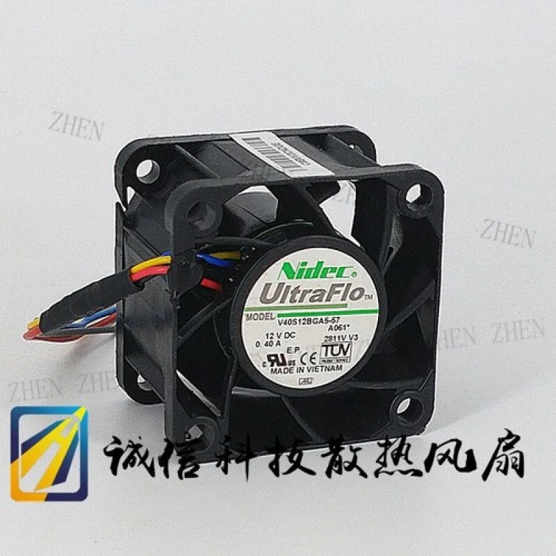 Y 4028 4CM 12V 0.40A V40S12BGA5-57 4선 PWM 냉각팬