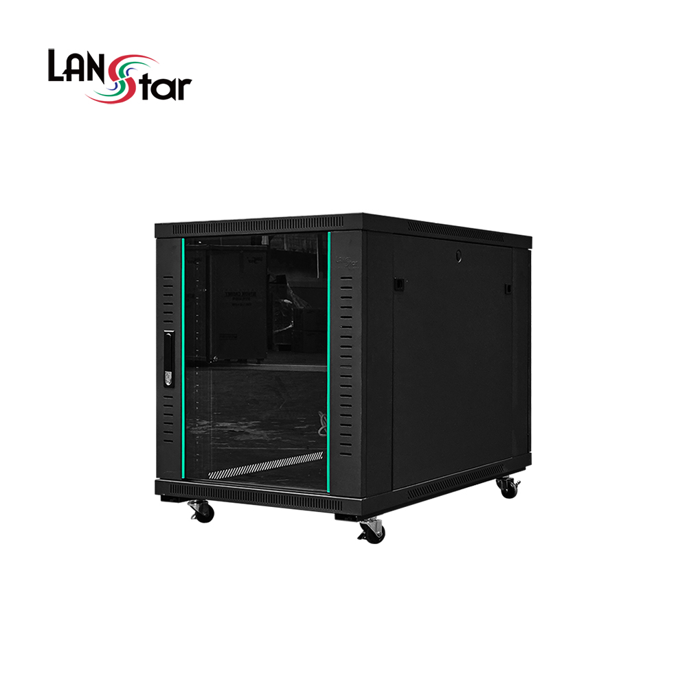랜스타 LS-750HS 서버랙 검정 12U 750x1000x600 통신랙 국제규격 - 상품 이미지