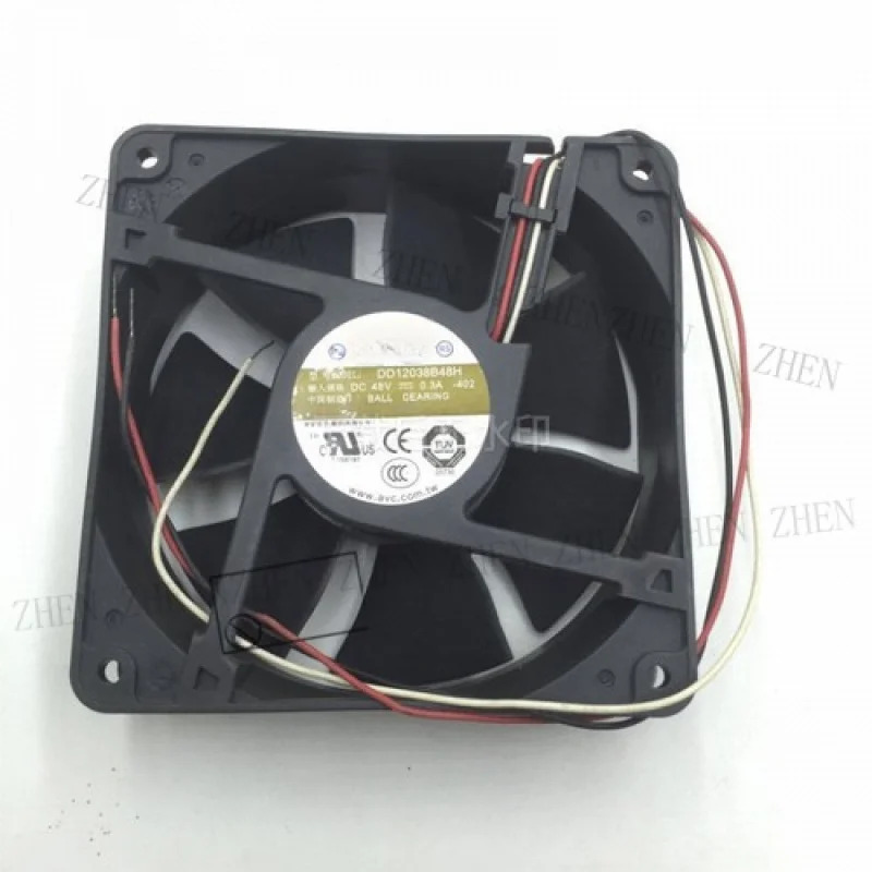 Y DD12038B48H-402 DC48V 0.30A 12038 12CM 3핀 인버터 냉각팬