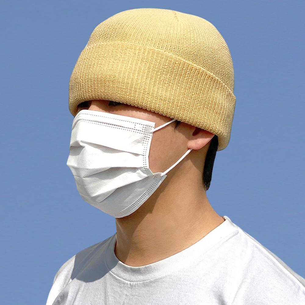 61cm 빅사이즈 아에르 여름 비니 니트 대두 모자 남자 여자 무지 봄 커플 골무 숏 - 상세 이미지 2