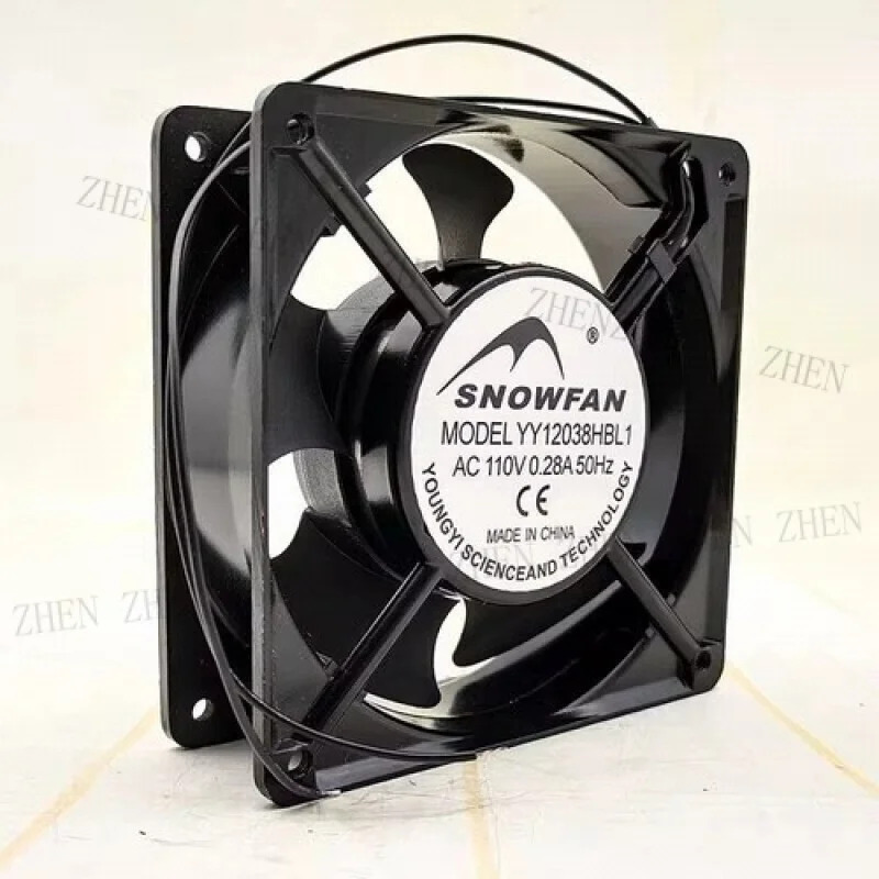 Y for SNOWFAN YY12038HBL1 AC110V 0.28A 12038 12cm 2선식 냉각팬