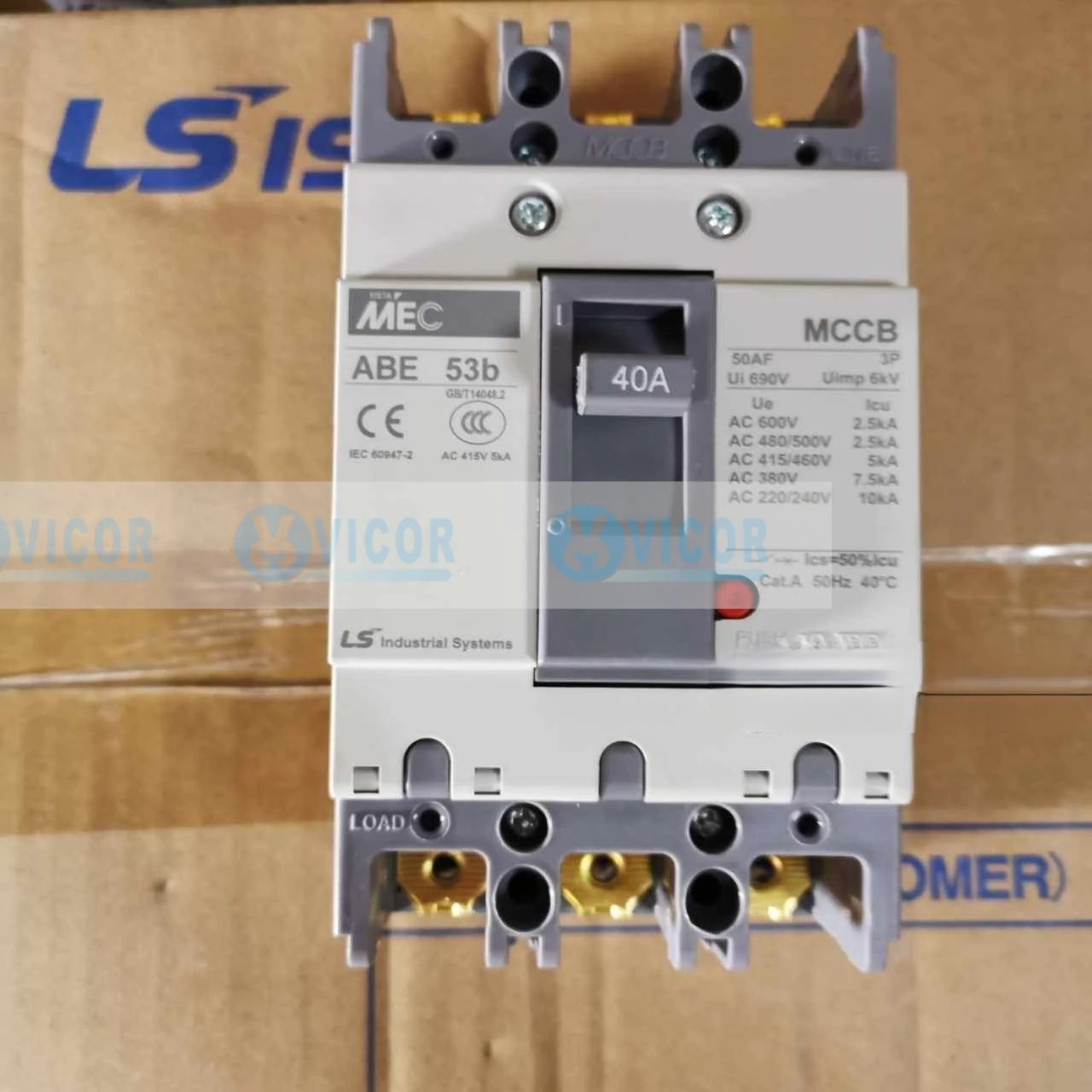LS전기 메타솔 3P MCCB ABE 53b 50A 40A 32A 20A