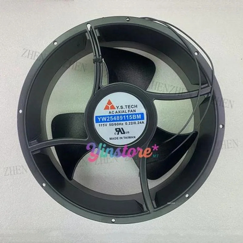 Y Y.STECH YW25489115BM AC 팬 25489 115V 0.22/0.24A 25.4CM 2핀신
