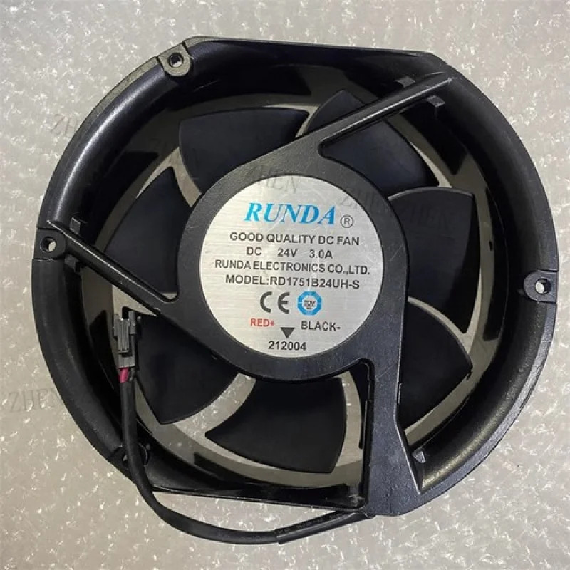 Y for RUNDA RD1751B24UH-S DC24V 3.0A 17251 17CM 2선식 냉각팬