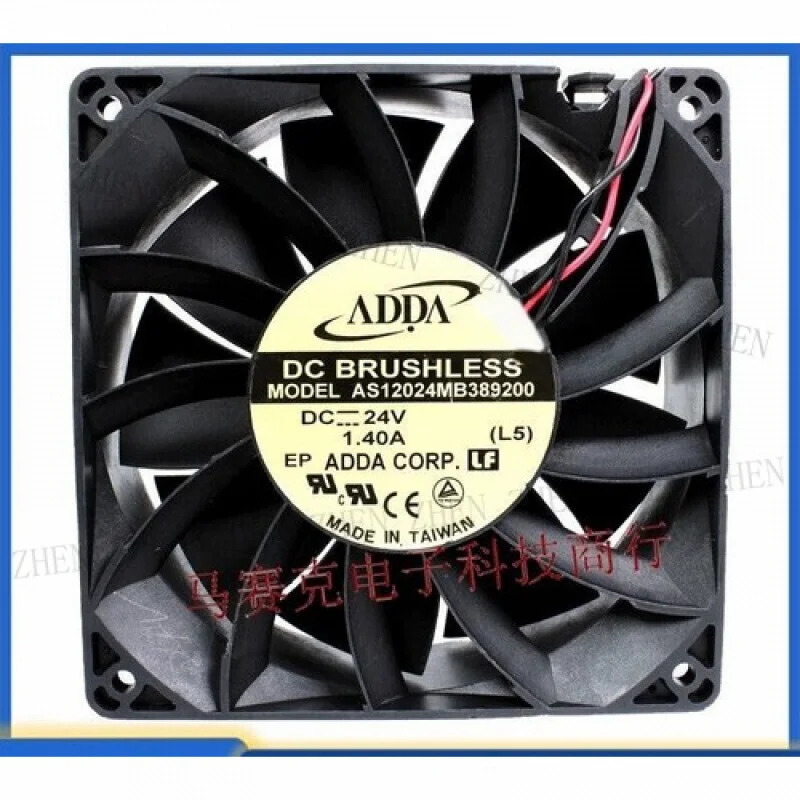 Y AS12024MB389200 24V 1.40A 12CM 12038 2선식 냉각팬