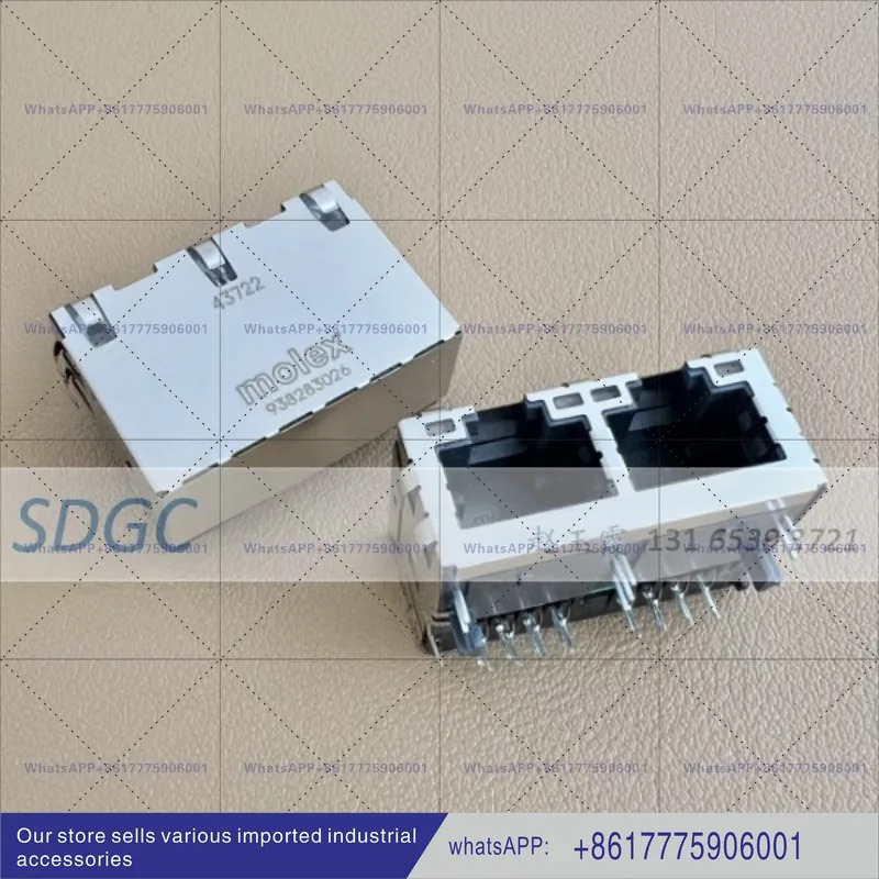 938283026 RJ45 네트워크 포트 2포트 8P8C 램프 몰렉스 93828-3026