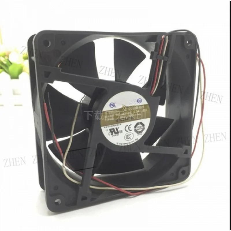 Y DD12038B48H-402 DC48V 0.30A 12038 12CM 3핀 인버터 냉각팬