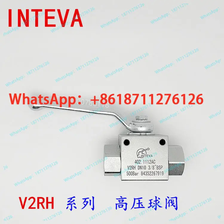 오리지널 INT 유압 V2RH 402 시리즈 수동 고압 볼 밸브