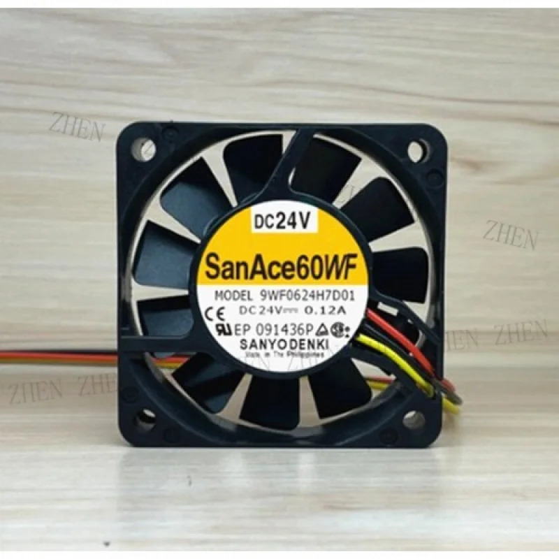 Y 9WF0624H7D01 6015 6CM DC24V 0.12A 삼선 알람 냉각팬