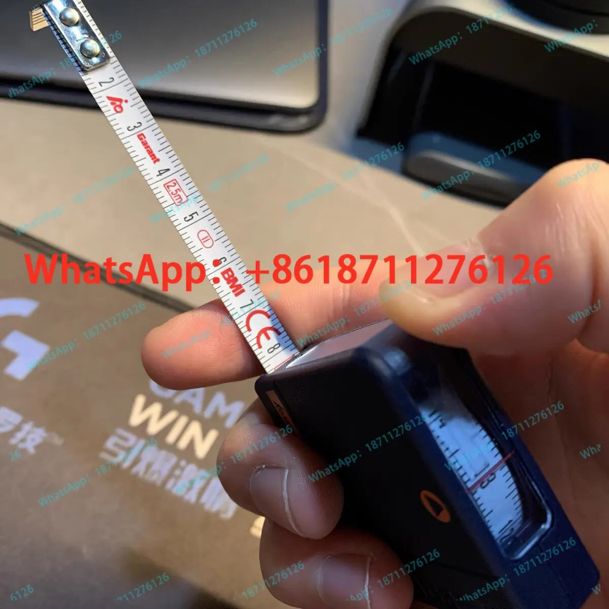 오리지널 호프만 GARANT 휴대줄관찰창 포켓이 있고 길이 2.5미터 폭 8mm
