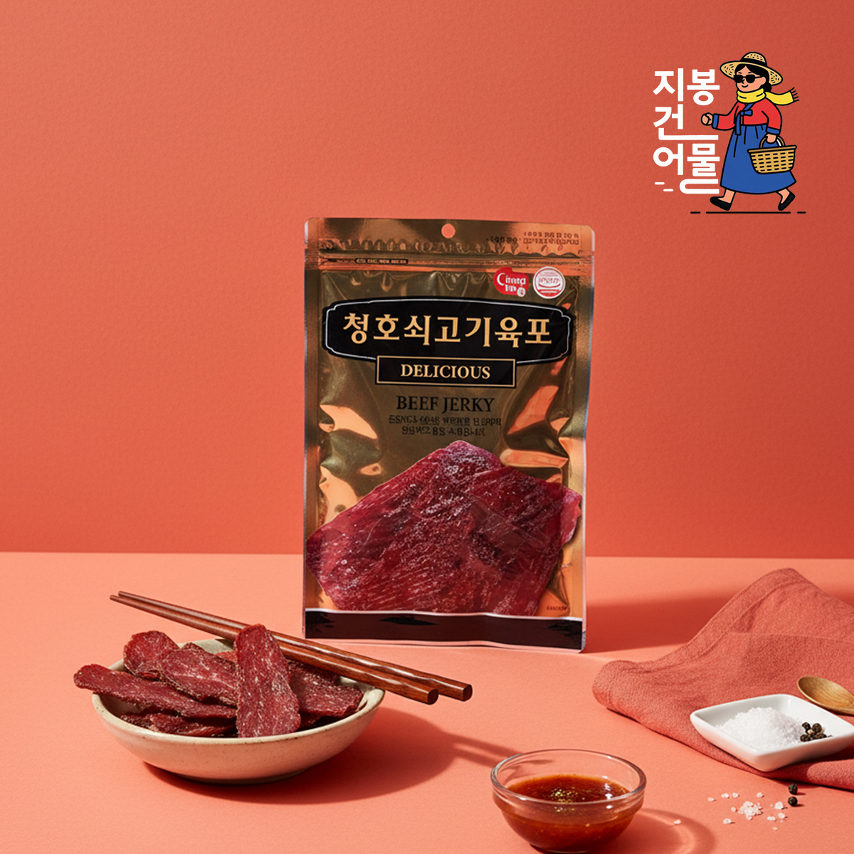 소고기육포 170g 대용량 우육포 - 메인 이미지