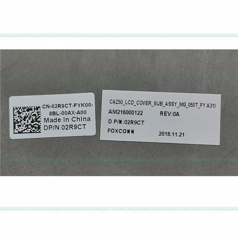 델 래티튜드 7380 E7380 LCD 후면 덮개 단 케이스 02R9CT 2R9CTDD