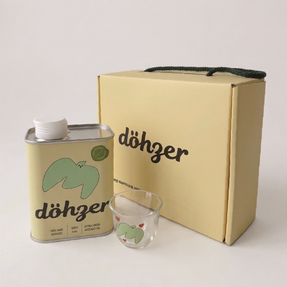 도저 엑스트라버진 아보카도오일 샷잔 선물세트 500ml, 1개 - 상품 이미지