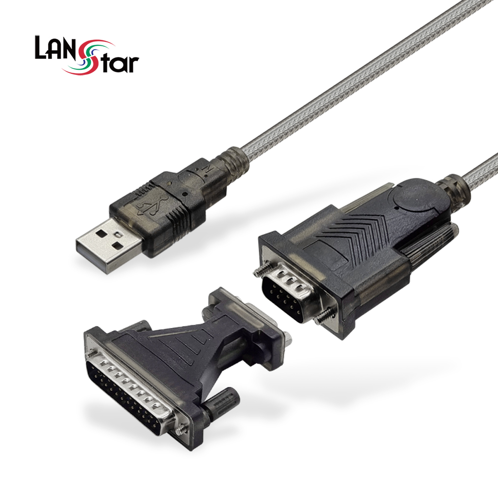 랜스타 LS-RS925 USB 2.0 RS232 시리얼 컨버터 케이블 1.8M - 상품 이미지