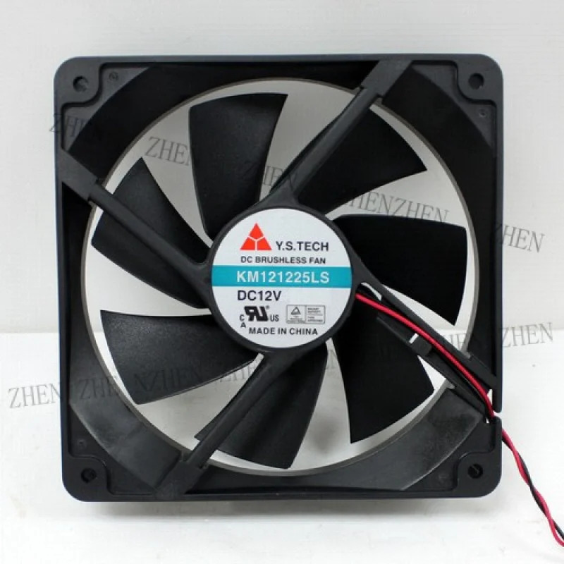 Y.S.120mm 컴퓨터 케이스 팬 테크 DC 브러시리스 KM121225LS 2선식