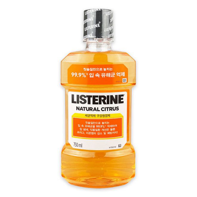 리스테린 구강 청결제 입냄새제거 가글 시트러스750ml - 상품 이미지