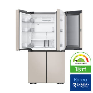 삼성 비스포크 AI 냉장고 4도어 902L 1등급 푸드쇼케이스 에센셜 베... 개봉기 | 실사용 후기 - 상품 이미지 3