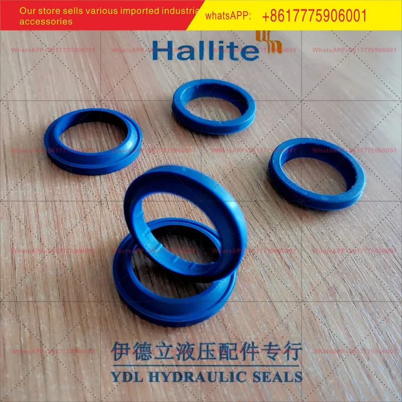 오리지널 블루 HALLITE 실린더 오일 씰 H520-1.125 폴리우레탄 인치 더스트 8880710