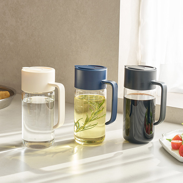 코드리빙 자동 개폐 고봉규산 내열유리 오일병 용기 500ml 3색상 택1 - 상품 이미지