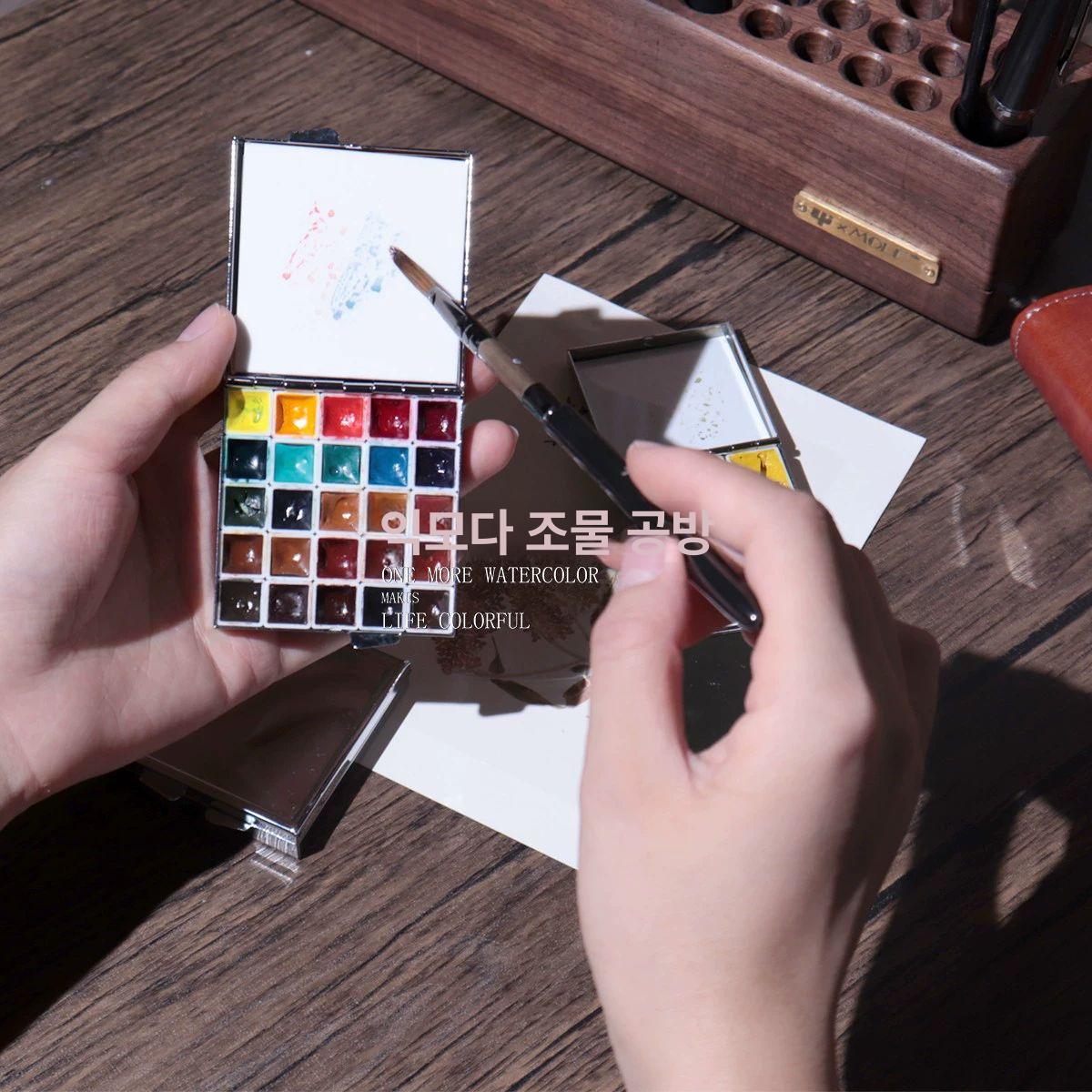 물감 팔레트 보관함 롱 케이스 그림도구 화방 미술 보조용품 문구 오피스 유화 - 상세 이미지 2